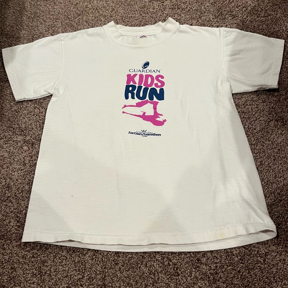 Delta Magnum Weight White , Blue, and Pink T-shirt